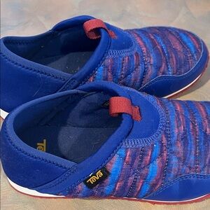 Teva Kids Blue & Pink Slip-On Sneakers